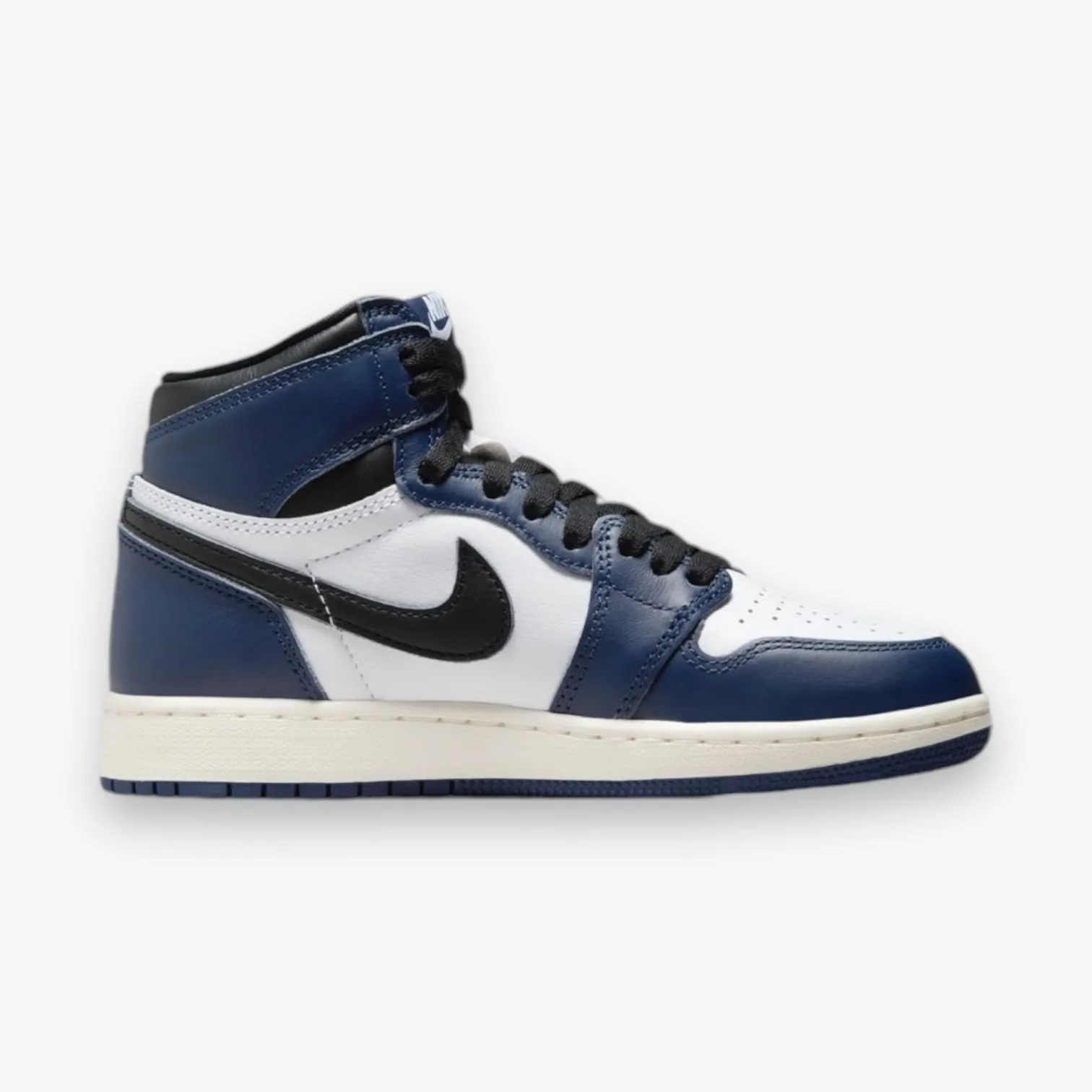 Air Jordan 1 Retro High OG GS Midnight Navy Black White Sail FD1437-401
