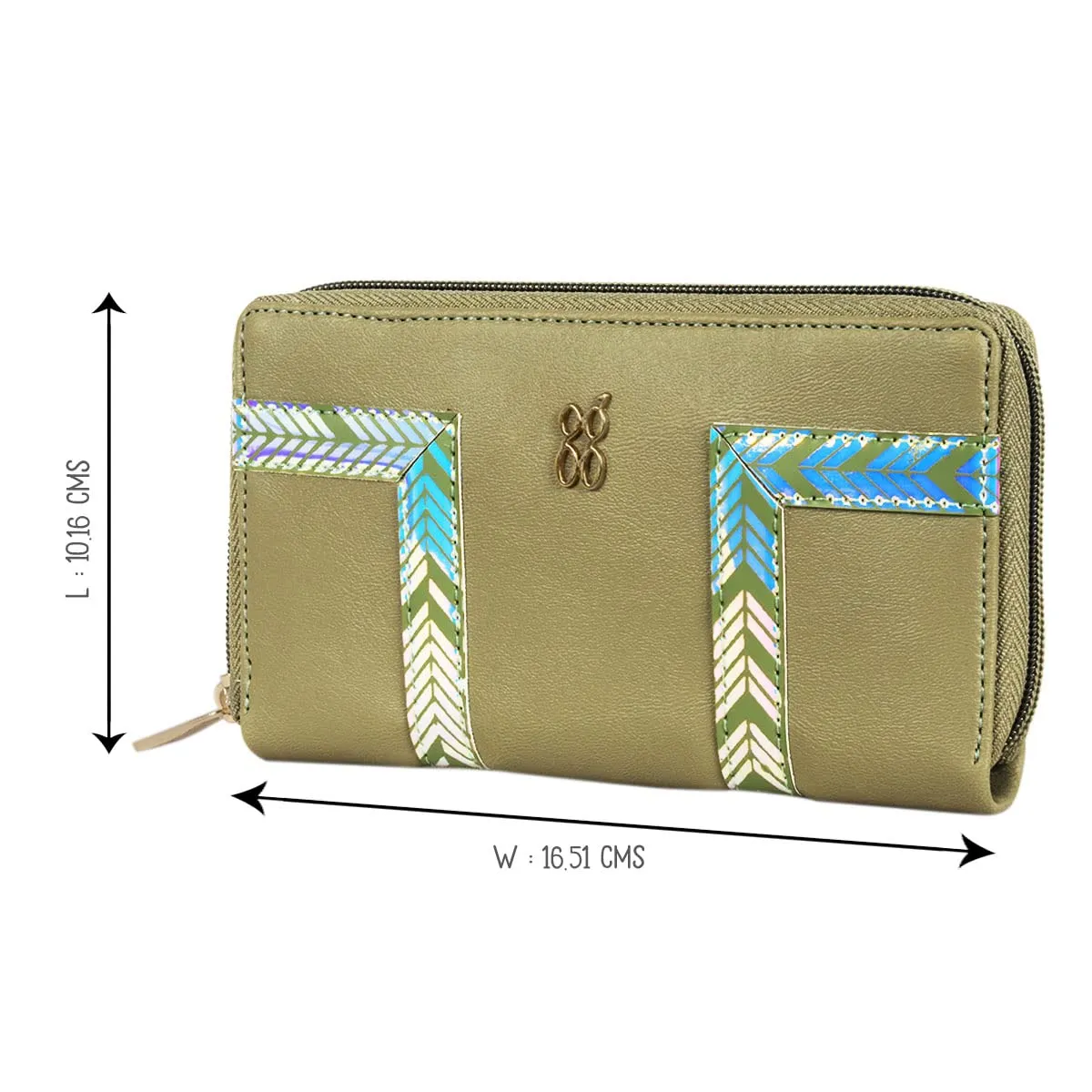 Baggit Women's Ziparound Wallet - Medium (Green)
