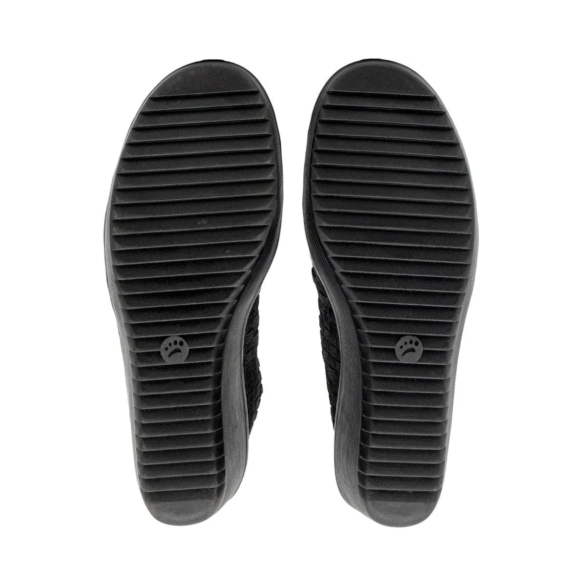 Baretraps Umma Mary Jane Wedge Sandals Fabric Black Colour For Women