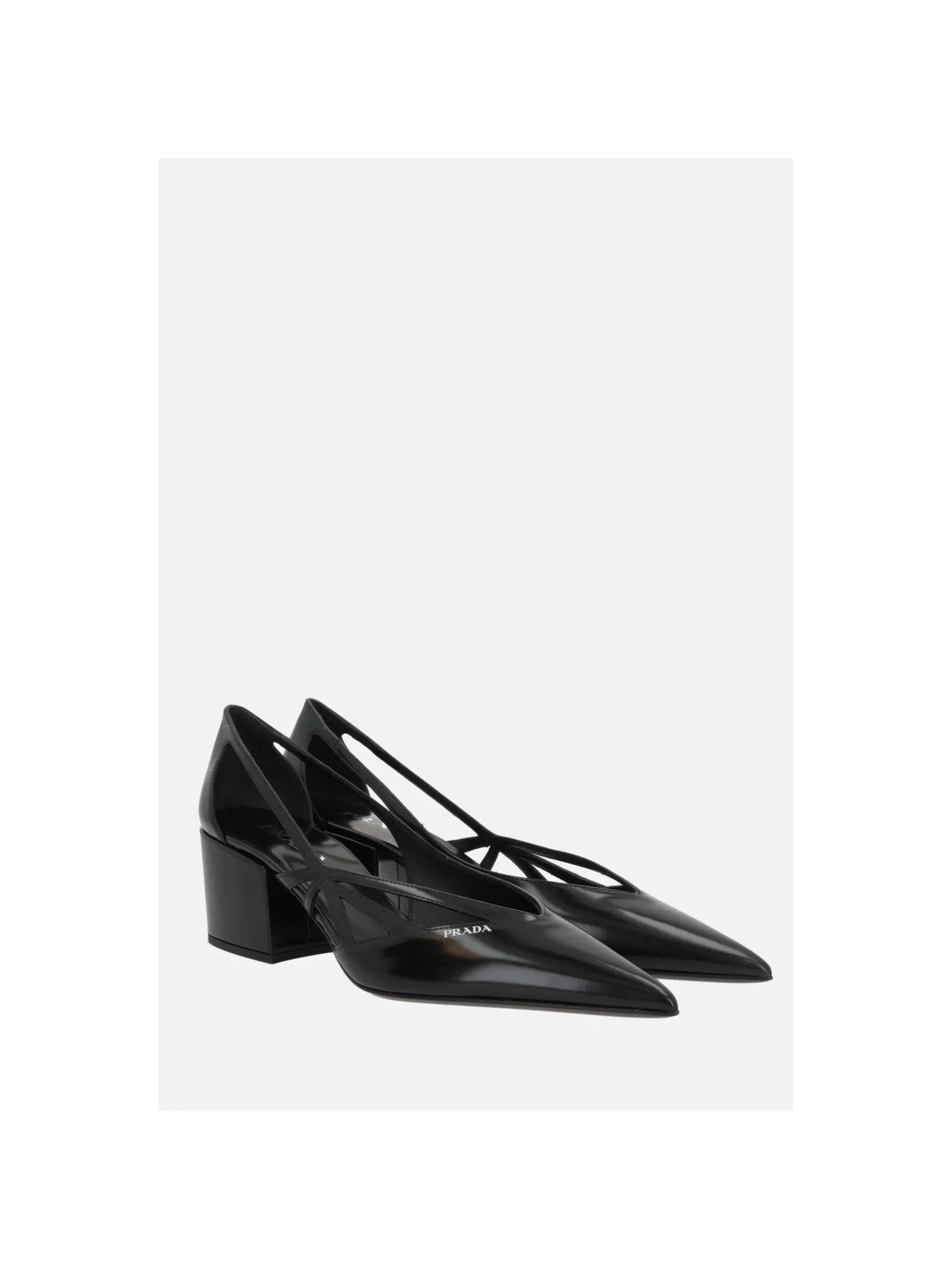 Brushed Leather Slingback Pumps