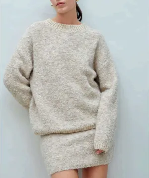 Contrast Yarn Pullover