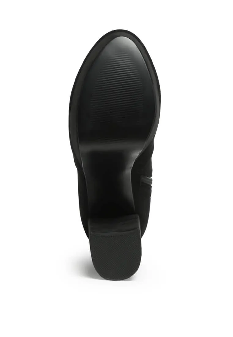 Dramatic Over-the-Knee Chunky Block Heel Boots