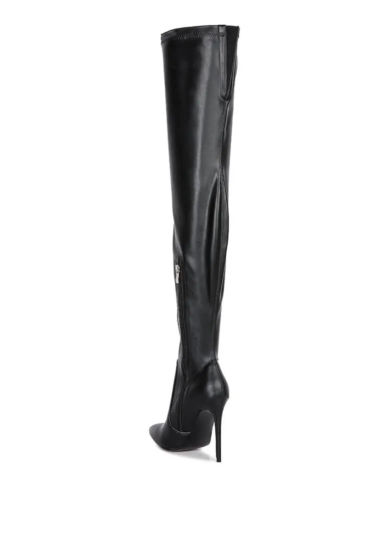 Elegant Over-the-Knee Stiletto Heels
