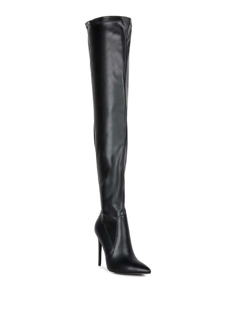 Elegant Over-the-Knee Stiletto Heels
