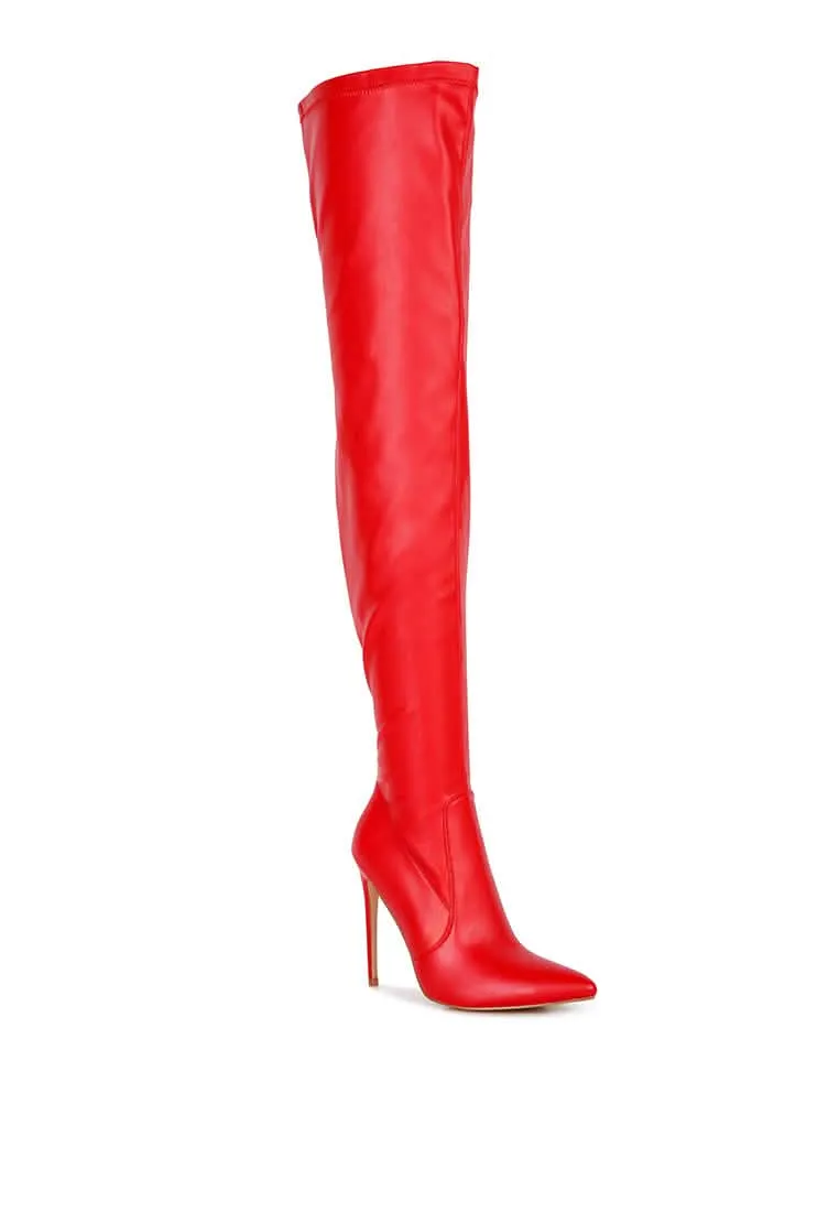 Elegant Over-the-Knee Stiletto Heels