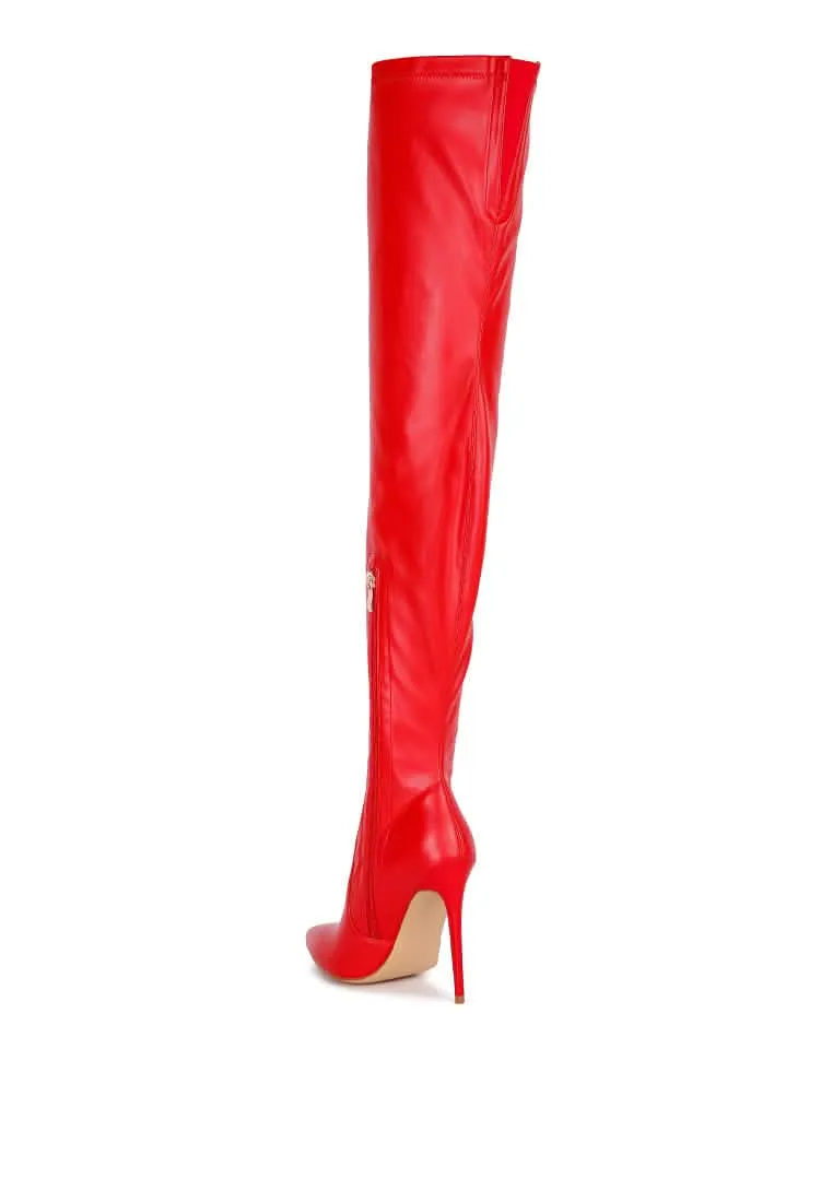 Elegant Over-the-Knee Stiletto Heels