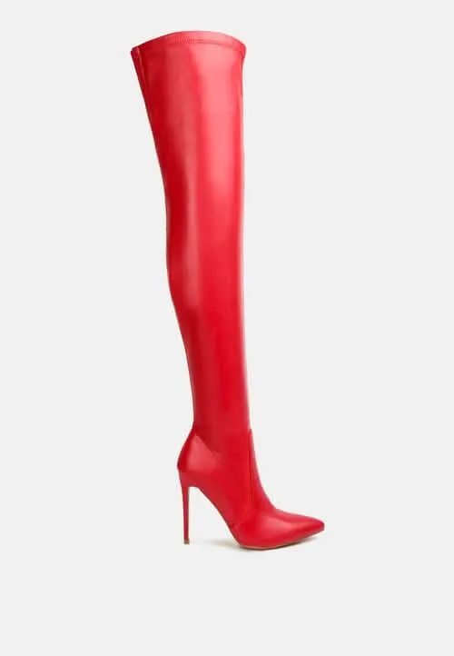 Elegant Over-the-Knee Stiletto Heels