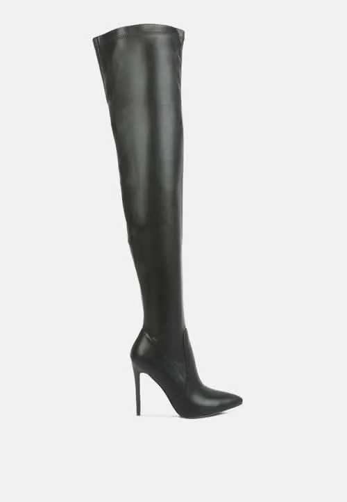 Elegant Over-the-Knee Stiletto Heels