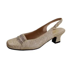 FLORAL Abigail Women's Wide Width Slingback Square Toe Dress Pumps