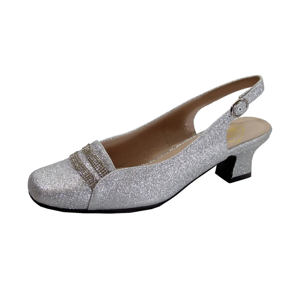 FLORAL Abigail Women's Wide Width Slingback Square Toe Dress Pumps