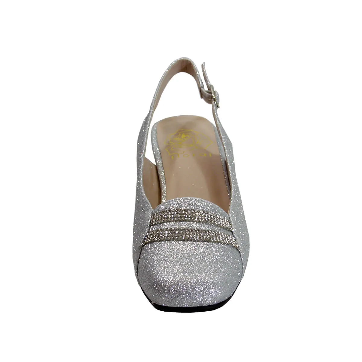 FLORAL Abigail Women's Wide Width Slingback Square Toe Dress Pumps