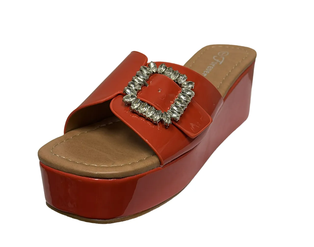 Forever Women's Sandals Wedge Orange