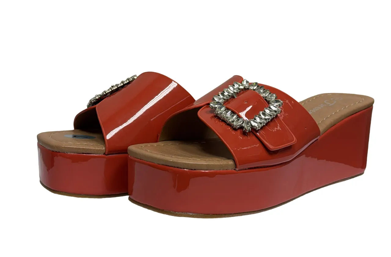 Forever Women's Sandals Wedge Orange