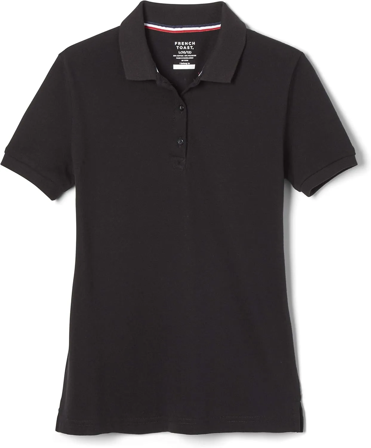 French Toast Girls' Short Sleeve Stretch Pique Polo Shirt