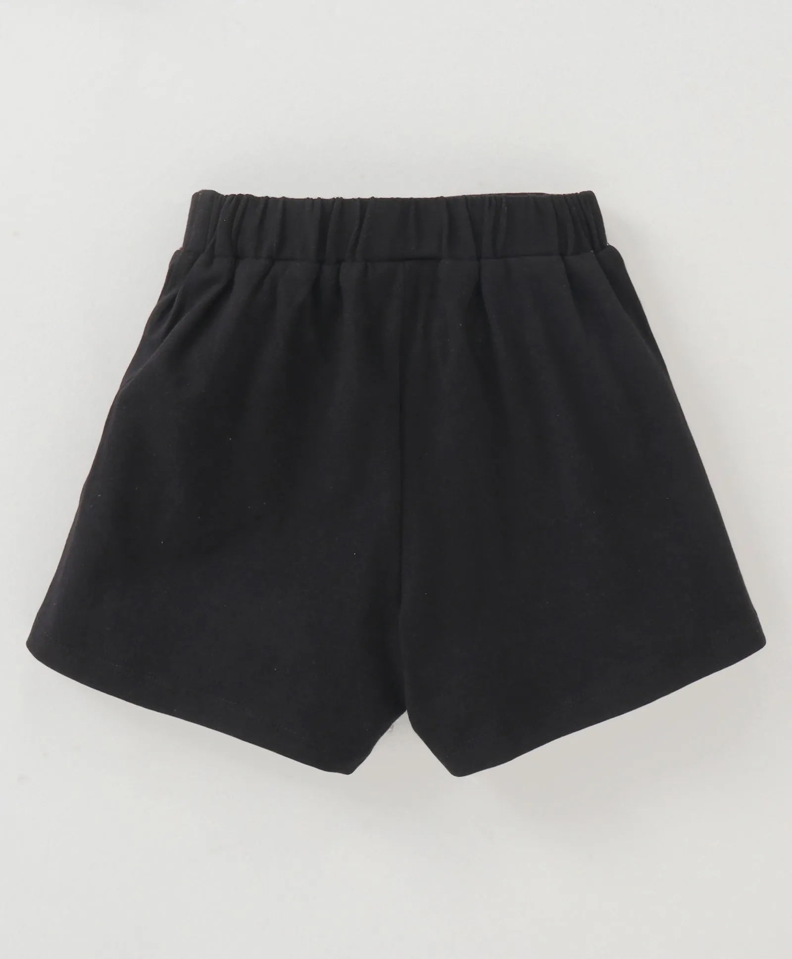 Frilled Striped Top Flapped Short Set