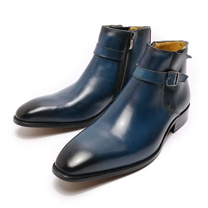 Funki Buys | Boots | Men's Genuine Leather Formal Dress Boots