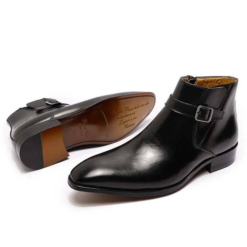 Funki Buys | Boots | Men's Genuine Leather Formal Dress Boots