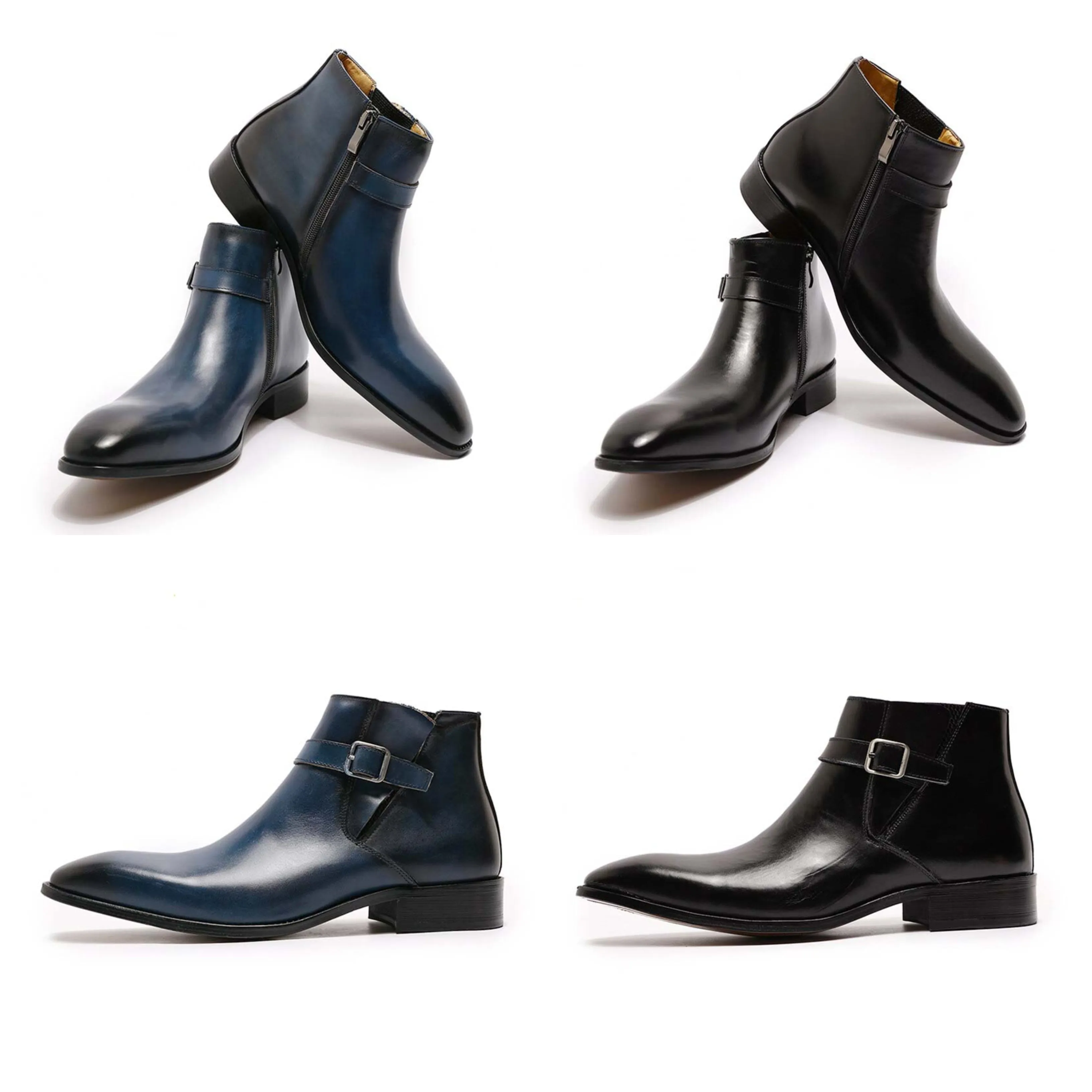 Funki Buys | Boots | Men's Genuine Leather Formal Dress Boots