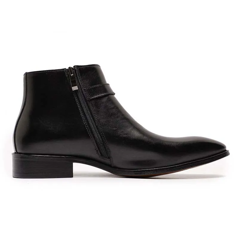 Funki Buys | Boots | Men's Genuine Leather Formal Dress Boots