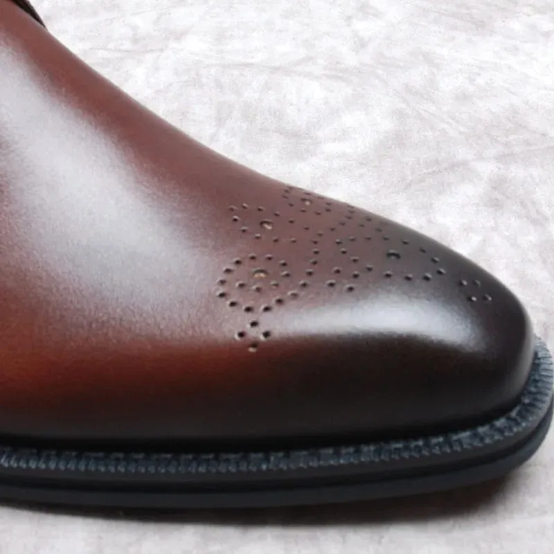 Funki Buys | Boots | Men's Luxury Genuine Leather Ankle Boots