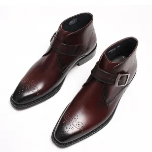 Funki Buys | Boots | Men's Luxury Genuine Leather Ankle Boots