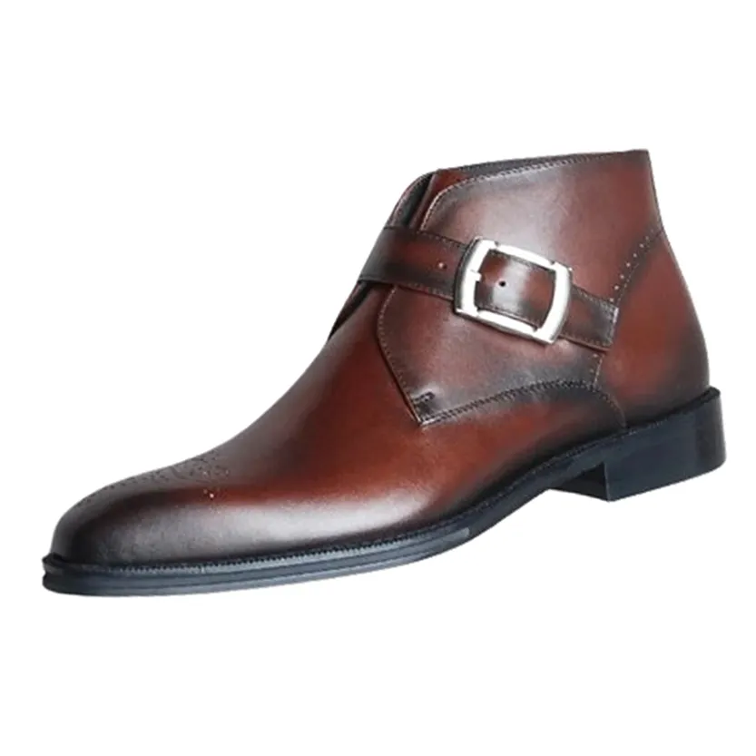 Funki Buys | Boots | Men's Luxury Genuine Leather Ankle Boots
