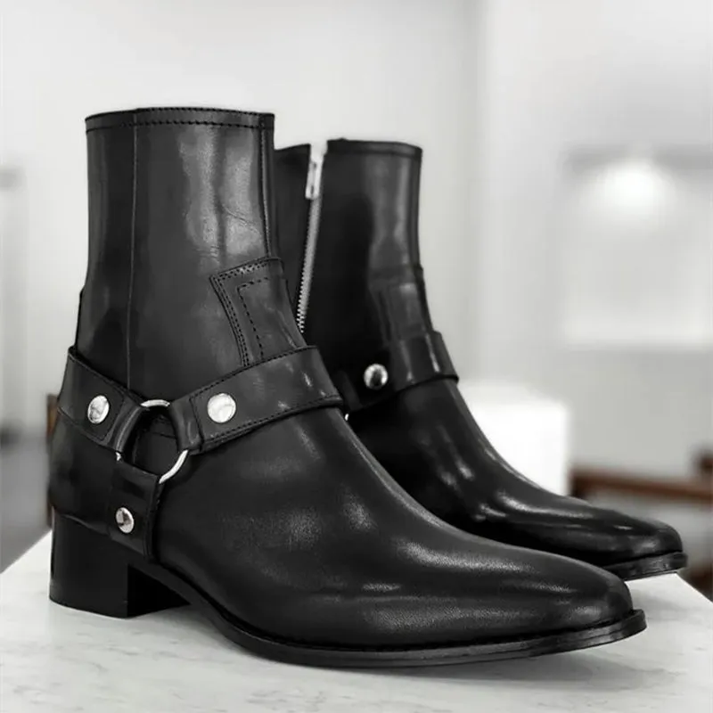 Funki Buys | Boots | Men's Vintage Chelsea Boots | Real Leather