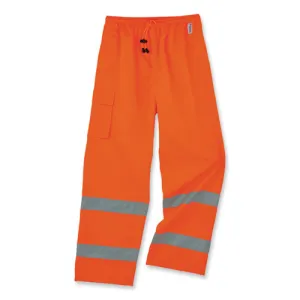Glowear 8915 Class E Hi-vis Rain Pants, Large, Orange
