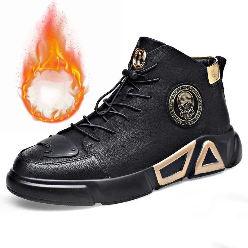 High Top Side Zipper Sneakers
