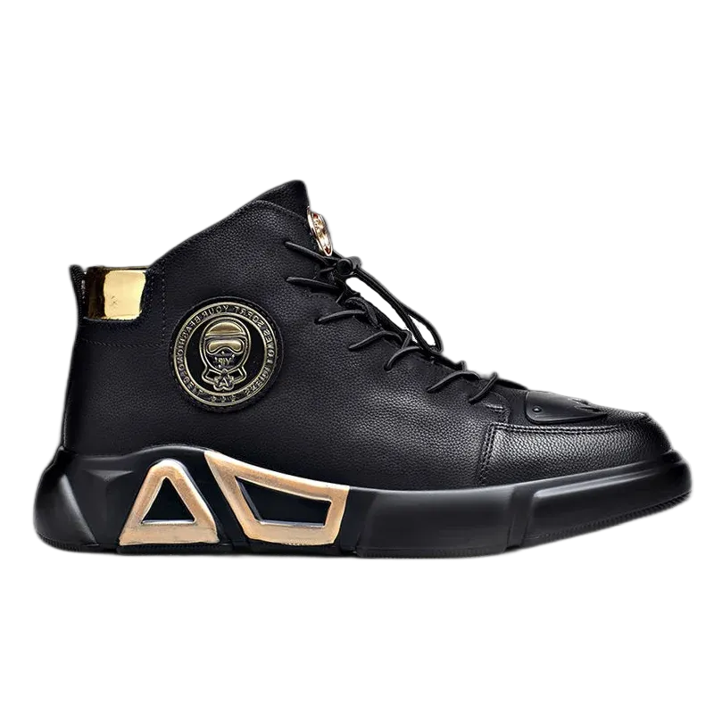 High Top Side Zipper Sneakers