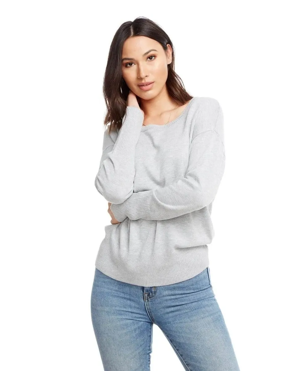 Lightweight Crewneck Sweater Heather Grey