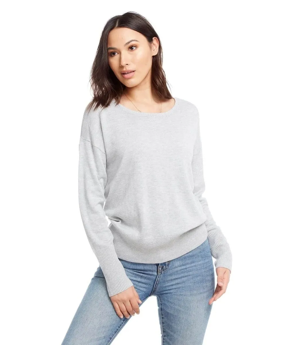 Lightweight Crewneck Sweater Heather Grey