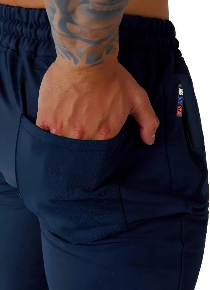 Mens Active Athletic Workout Jogger Sweatpants for Men with Zipper Pocket and Drawstring Size S-2XL