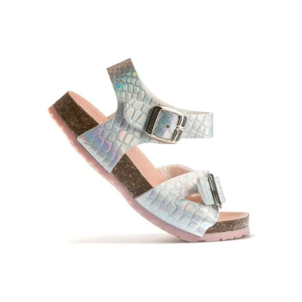 Pablosky Girls Sandal 423750 Marcurio Plata/Grabado Coco