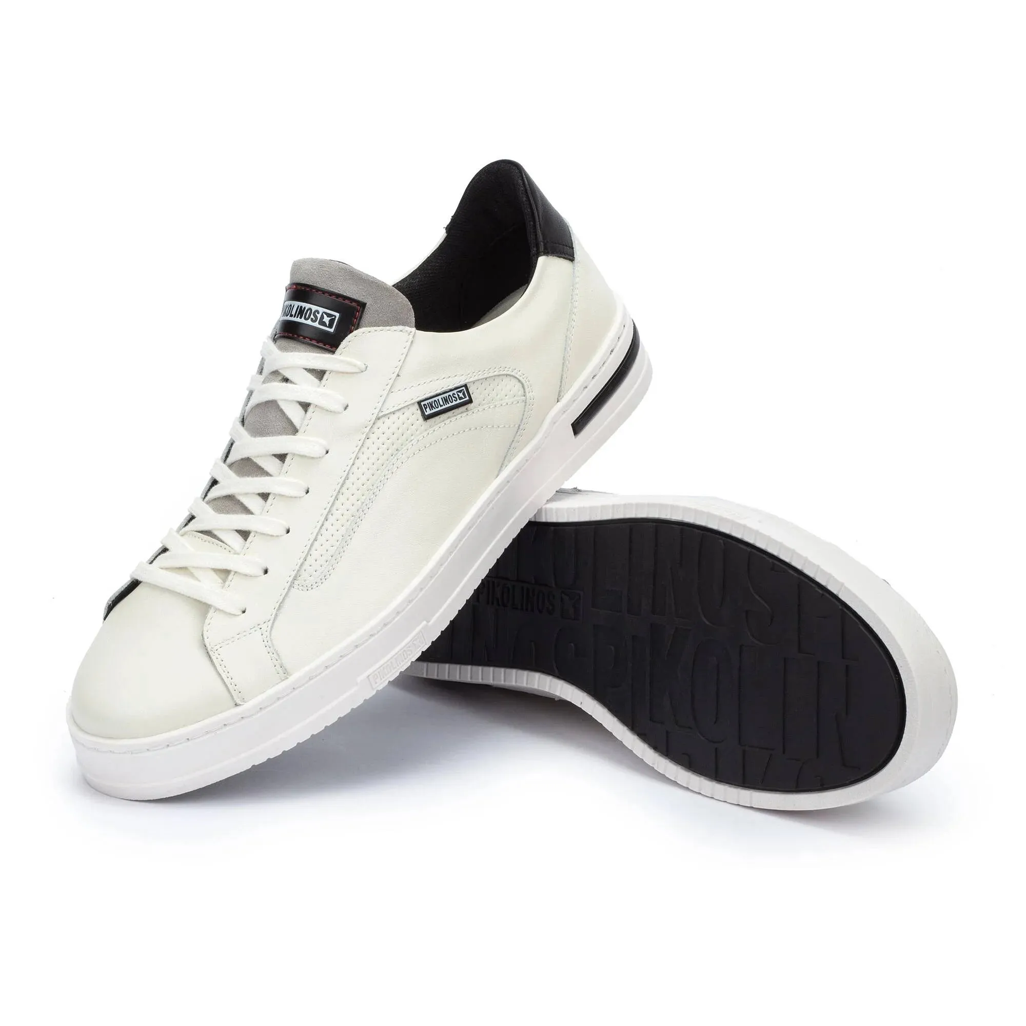 Pikolinos Xativa M1k-6307c2 Men's Laces Basic Punched Trainers Sneakers in Off White