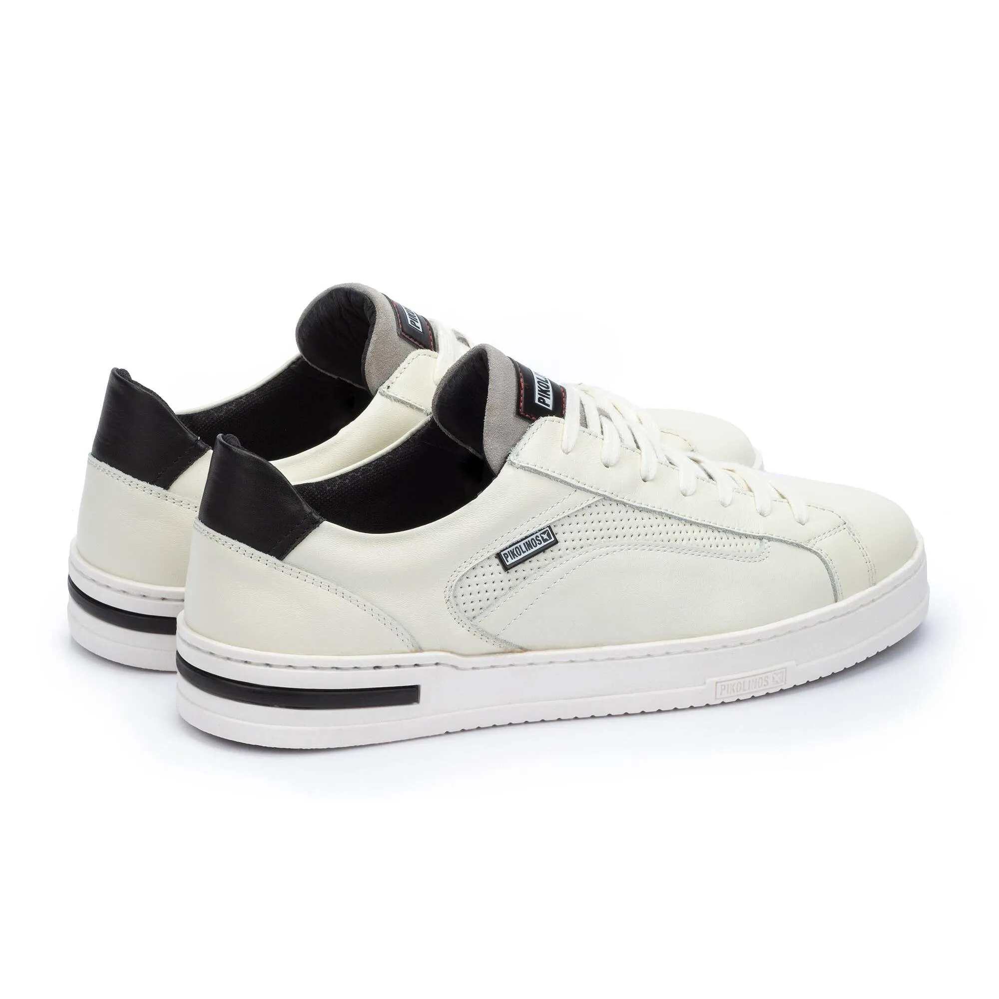 Pikolinos Xativa M1k-6307c2 Men's Laces Basic Punched Trainers Sneakers in Off White