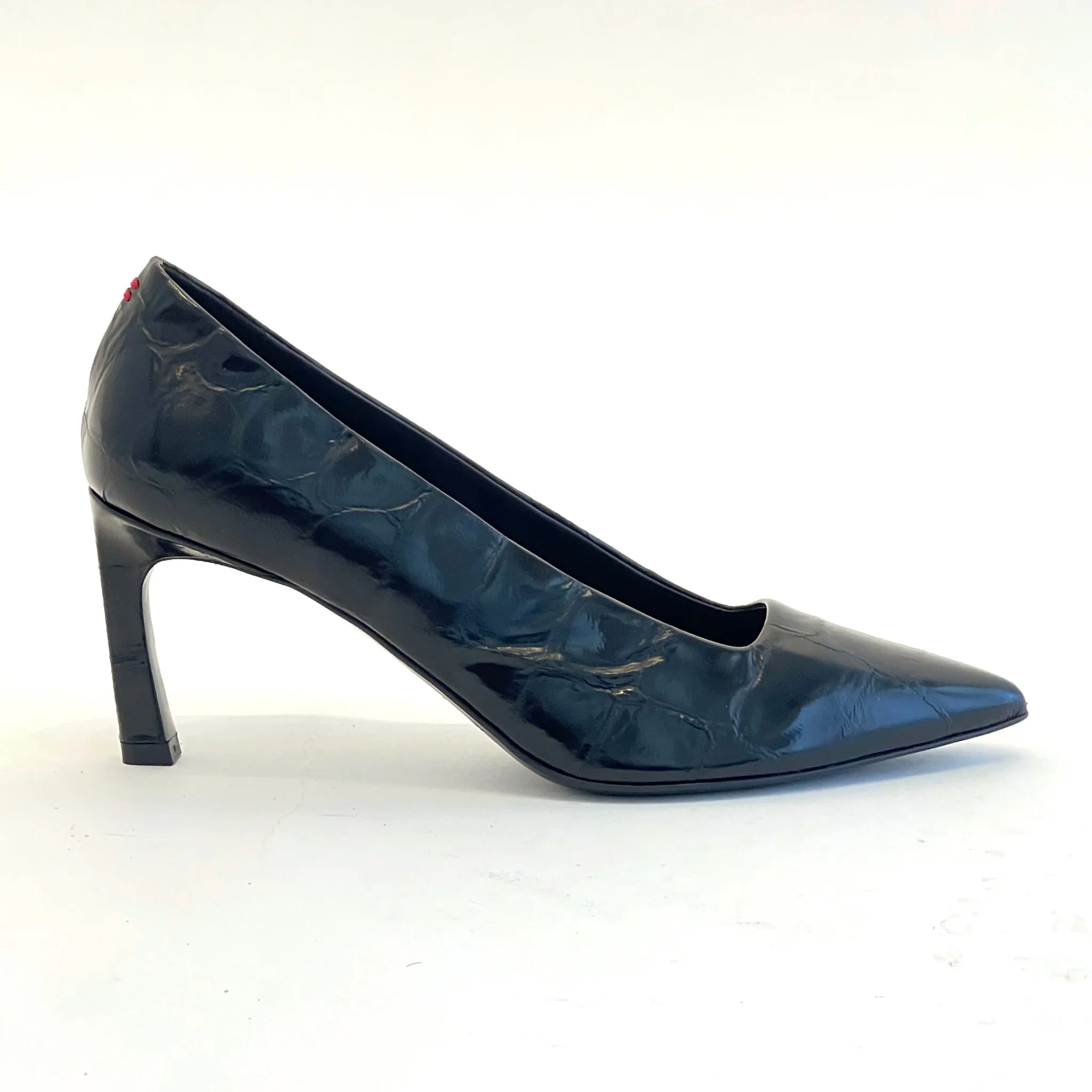 Pointy Toe High Heel Croco Pumps