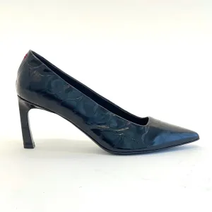 Pointy Toe High Heel Croco Pumps