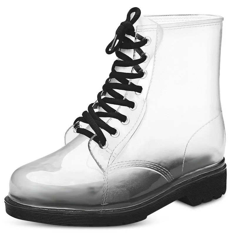 Rain Boots Fashion Candy Color Soles