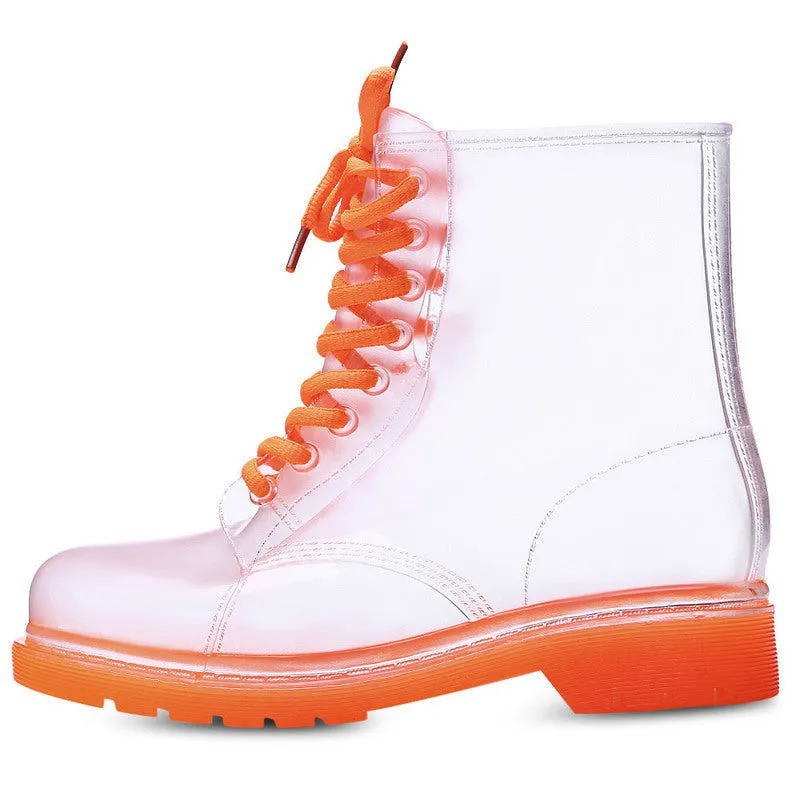 Rain Boots Fashion Candy Color Soles