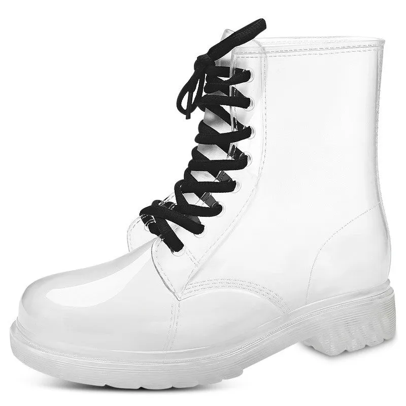 Rain Boots Fashion Candy Color Soles