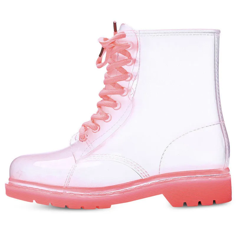 Rain Boots Fashion Candy Color Soles