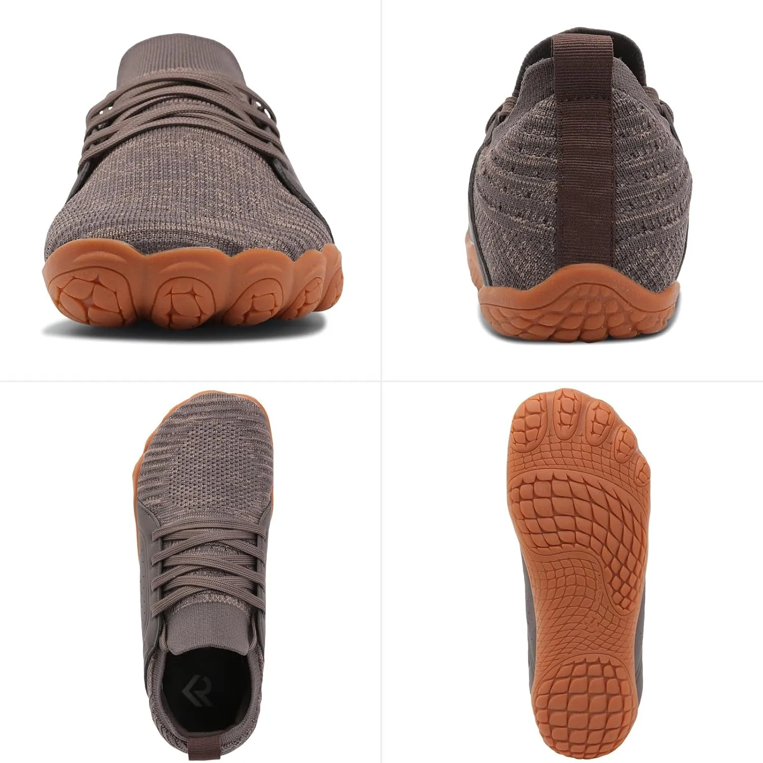 relxfeet Men's Barefoot Trail Running Shoes Minimalist Wide Toe Box Design Zero Drop Non-Slip Rubber Sole for Gym Hiking Walking