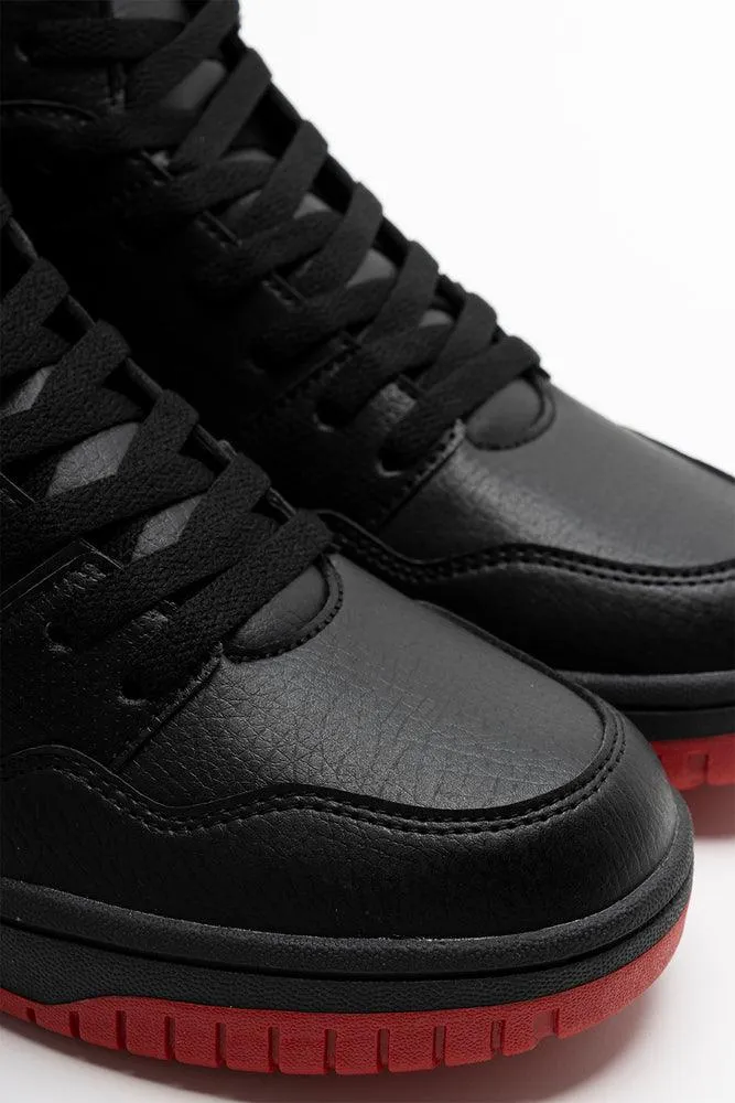 Retro High Top Sneaker Black