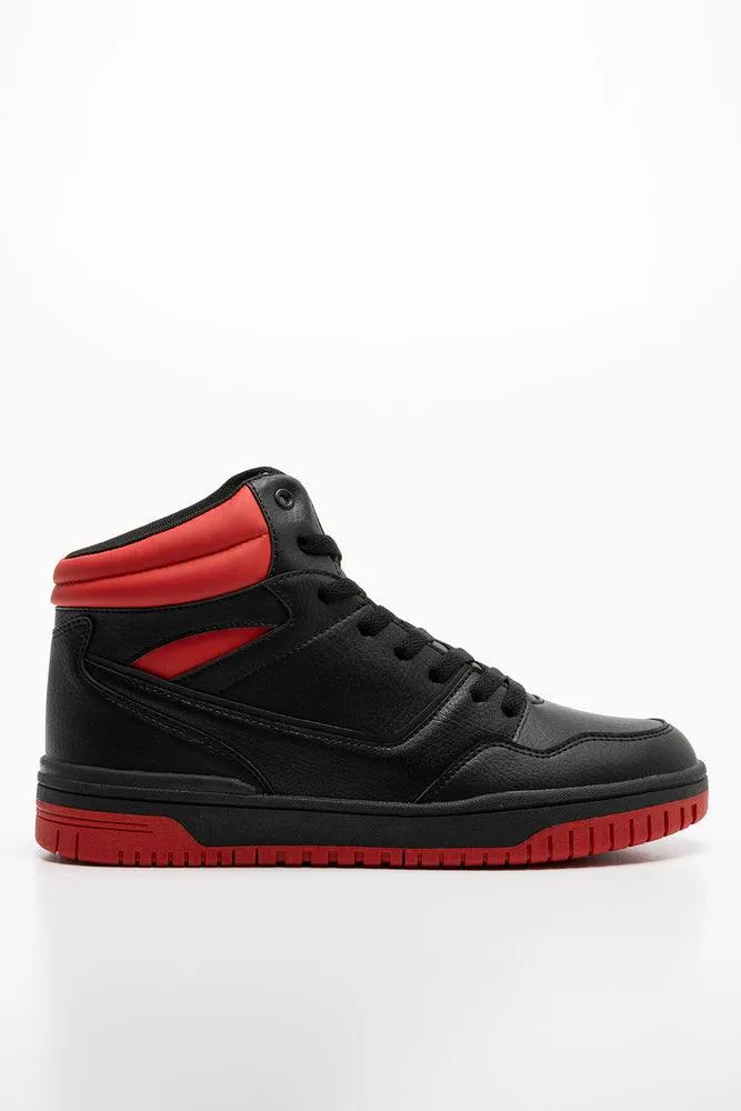Retro High Top Sneaker Black