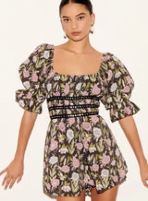 Saylor Allegra Floral Bock Romper