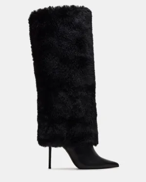 SMITH FAUX FUR BLACK