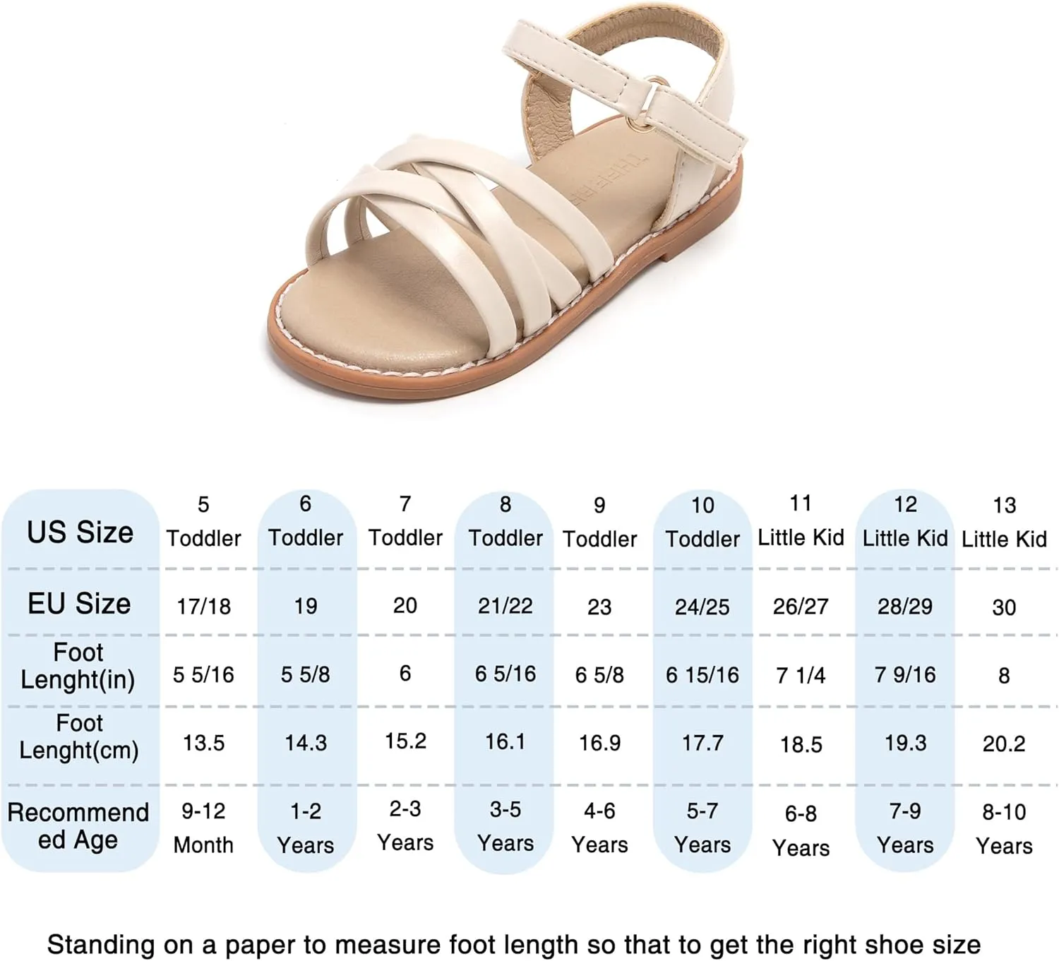 THEE BRON Toddler Girl Dress Sandals Sandalias para Nias
