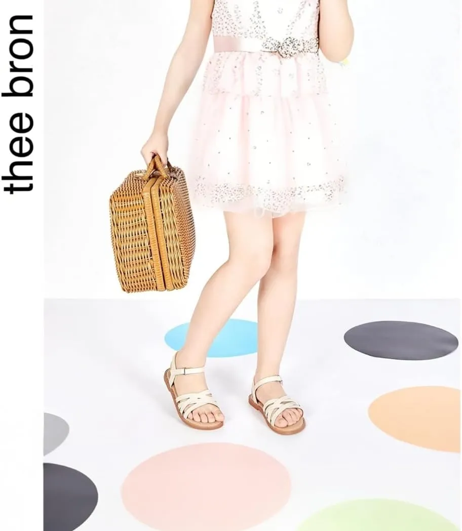 THEE BRON Toddler Girl Dress Sandals Sandalias para Nias