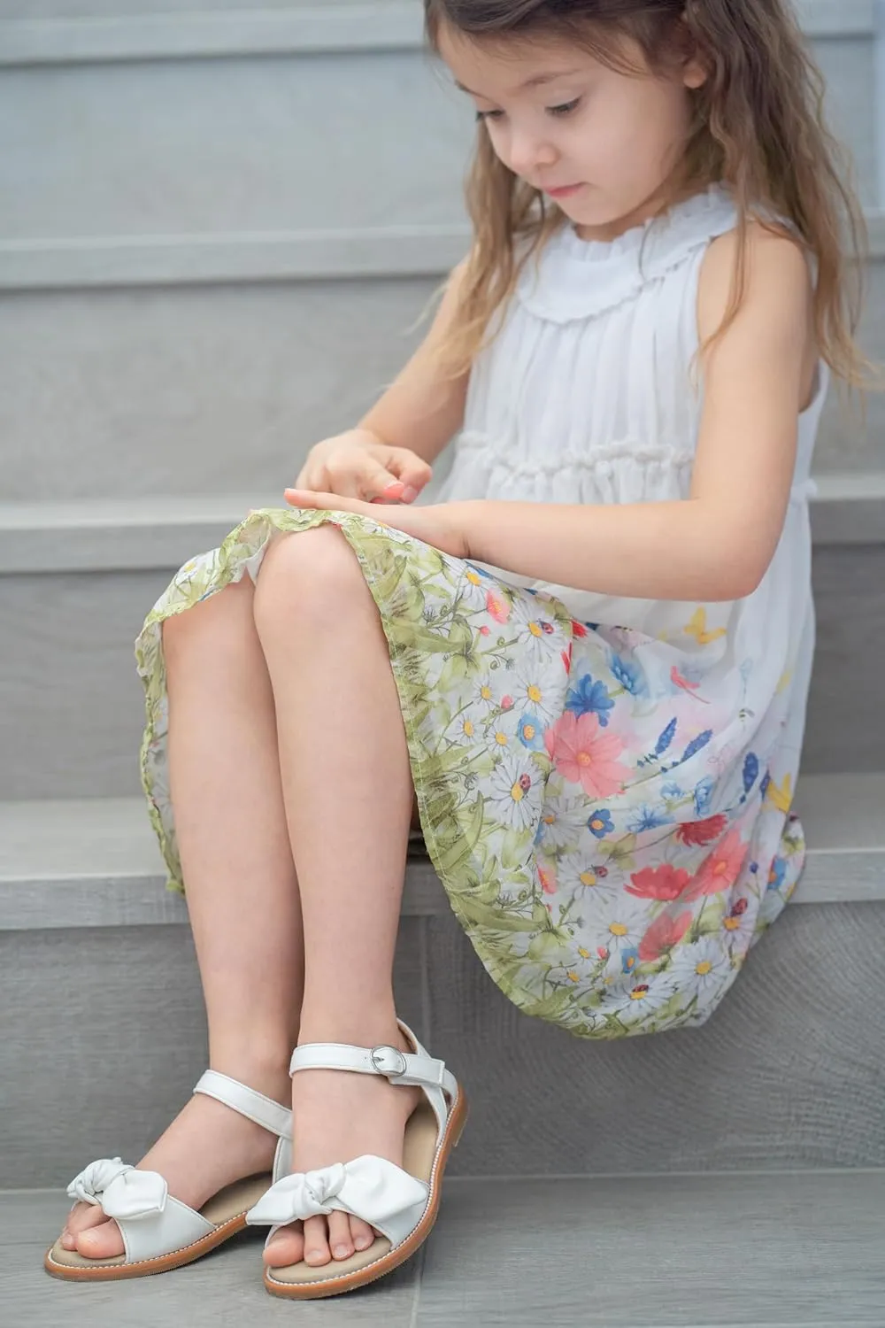 THEE BRON Toddler Girl Dress Sandals Sandalias para Nias